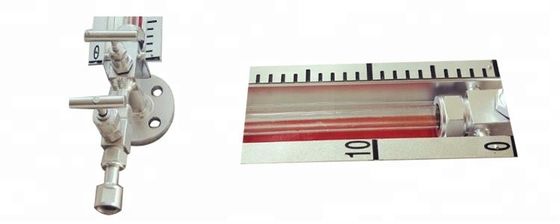 قياس مستوى أنبوب زجاجي للقراءة المباشرة اتجاه مراقبة قابل للتعديل مع مؤشر مستوى الزجاج الجانبي